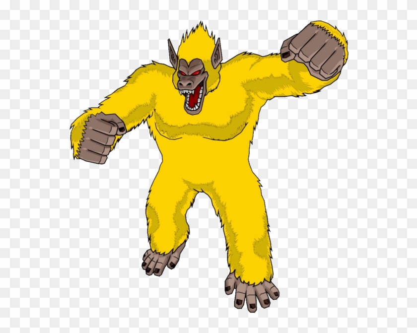 Ape Png - Dragon Ball Ozaru Dorado Clipart #4529587