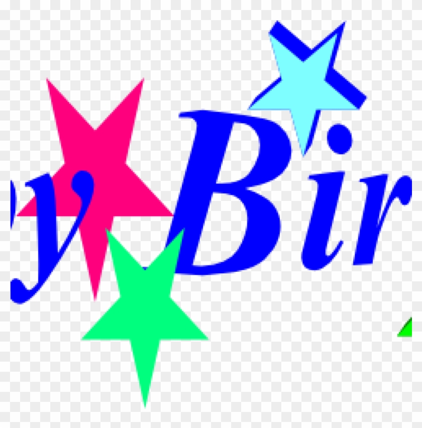 Happy Birthday Clipart For Free Vector And Clip Art - Happy Birthday Star Clipart - Png Download #4529593