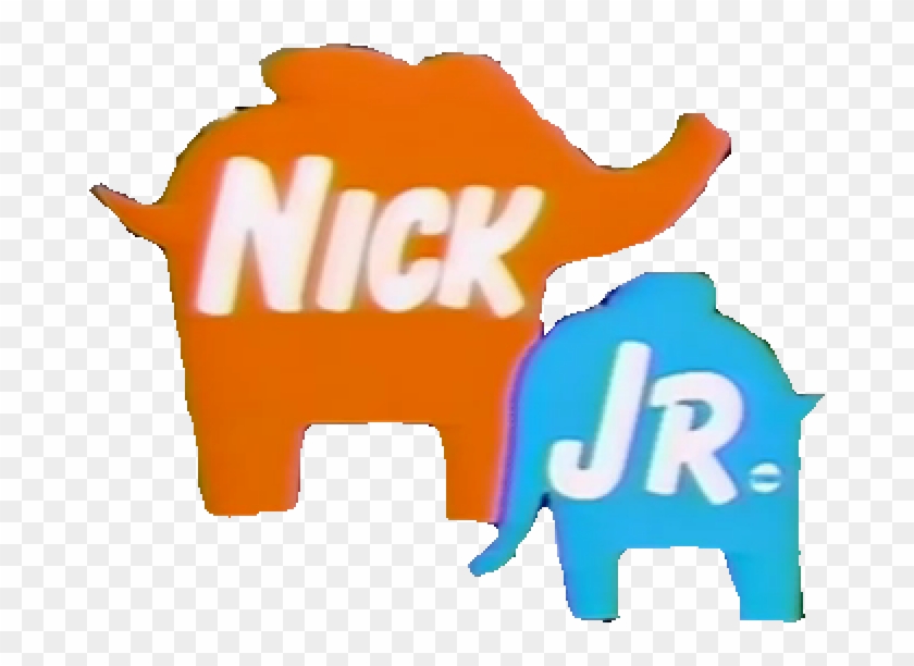Elephants - Nick Jr Early Logo Clipart