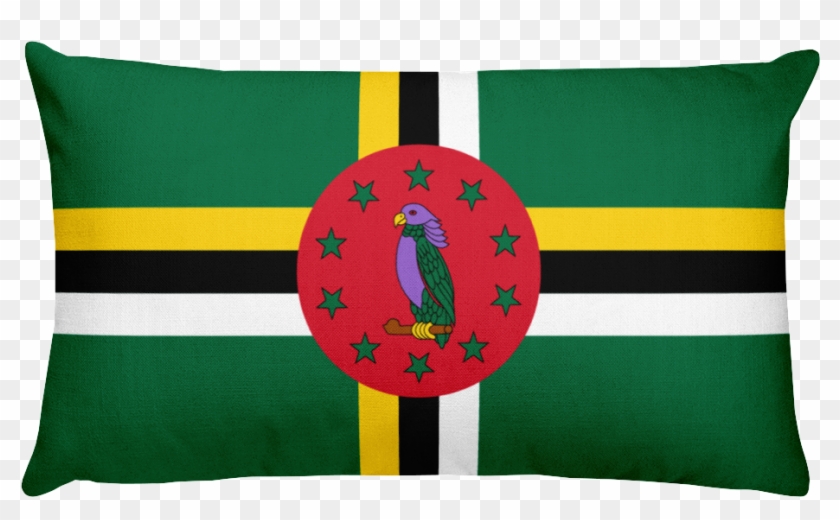 Dominica Flag Allover Print Rectangular Pillow - Flag Of Dominica Clipart #4530718