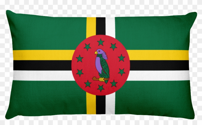 Dominica Flag Allover Print Rectangular Pillow - Flag Of Dominica Clipart
