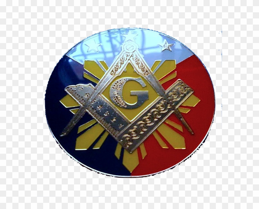 Freemason Alloy Zinc Car Emblem Bigger Size - Emblem Clipart #4530788