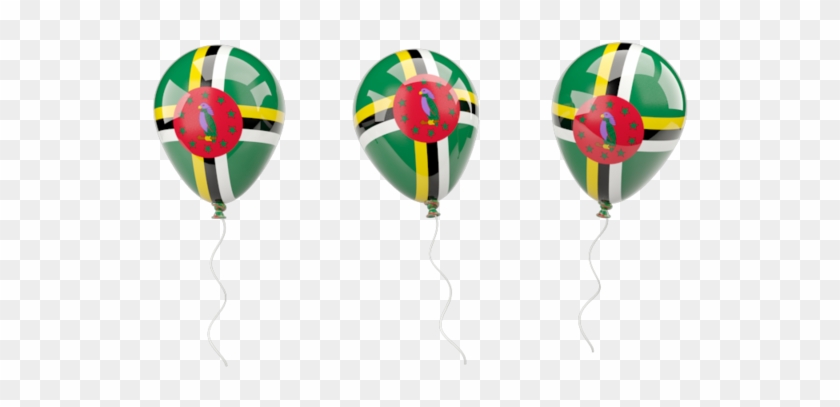 Illustration Of Flag Of Dominica - Dominica Flag Balloon Clipart