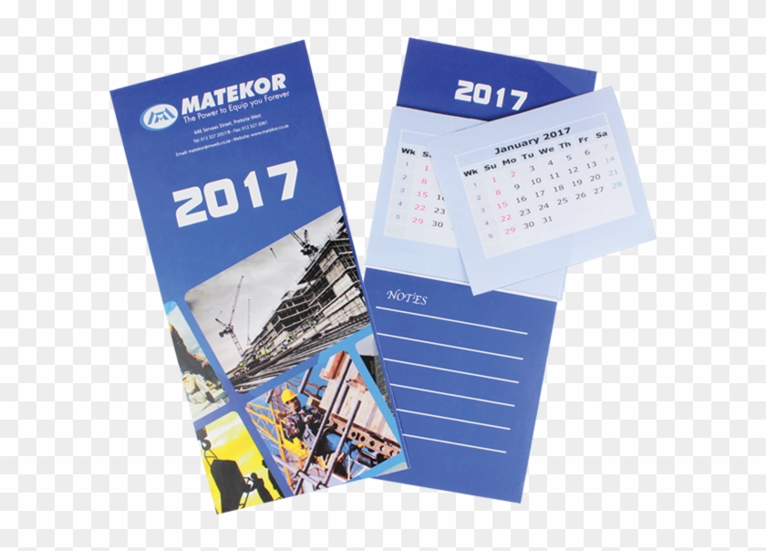 Tear-off Fridge Magnetic Calendar - Brochure Clipart