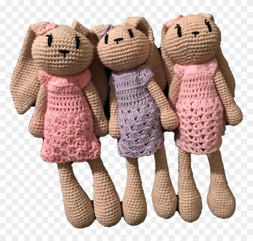 Kawaii Pink Bunny Girl - Stuffed Toy Clipart #4531324