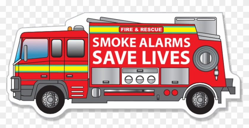 Fridge Magnet Printed - Fire Apparatus Clipart