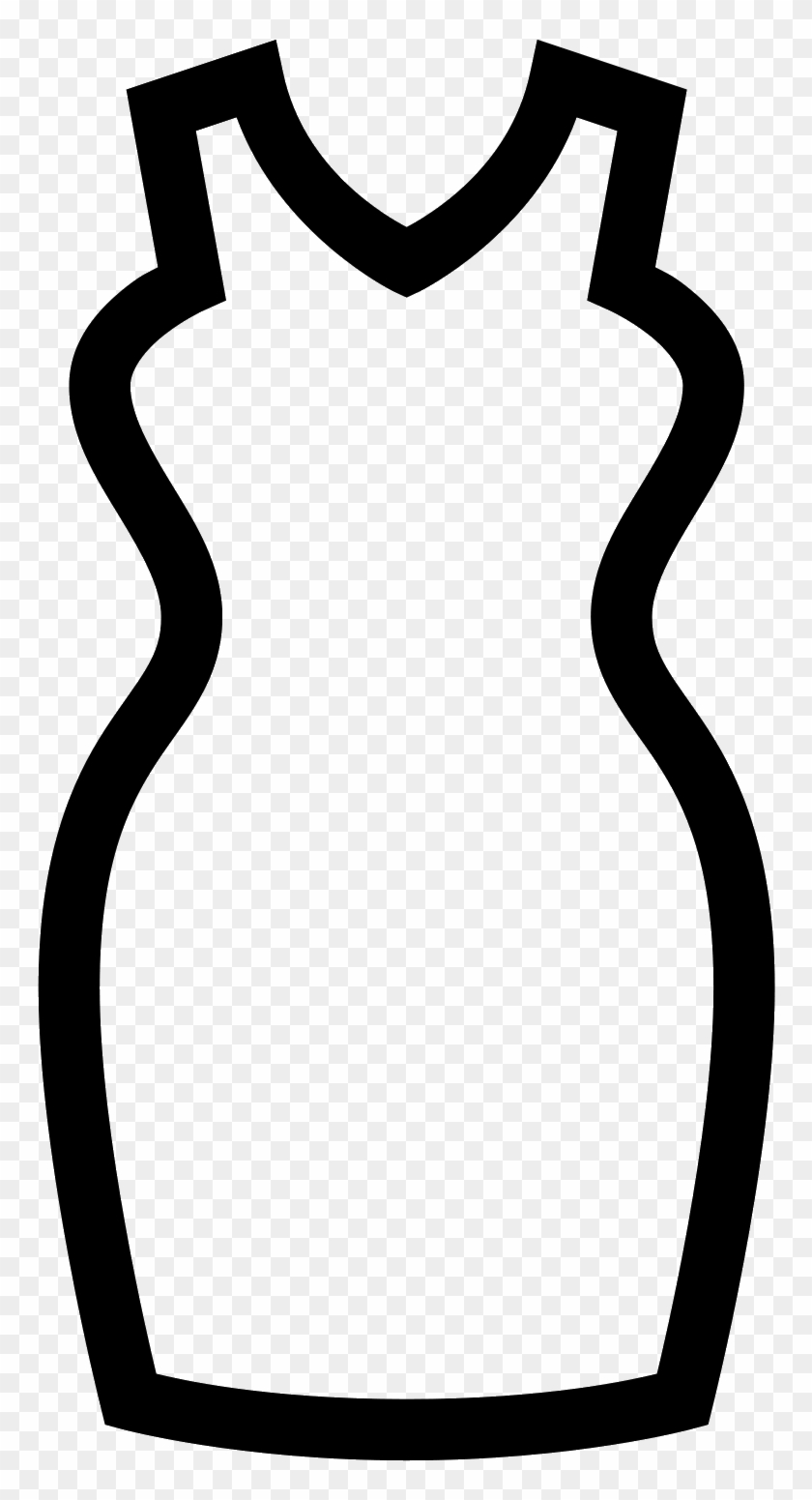 Little Black Dress Icon Download Png And - Little Black Dress Clipart #4531777