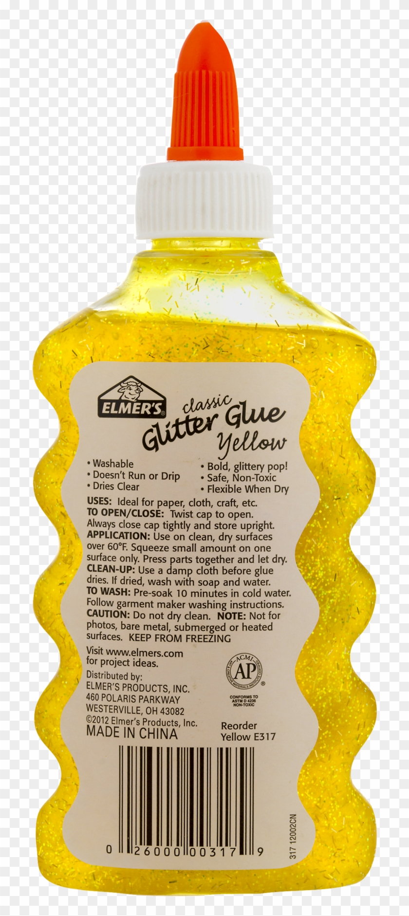 Elmer's Classic Non-toxic Washable Glitter Glue, - Elmer's Tri Fold Display Board Clipart #4532544