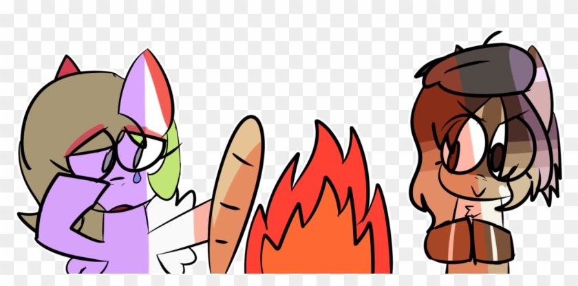 Krowlea, Beret, Bread, Fire, Food, French, Hat, Oc, - Cartoon Clipart