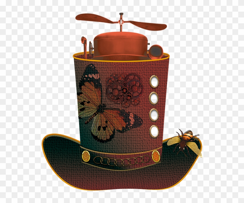 Steampunk Hat Vintage Old - Cylinder Clipart