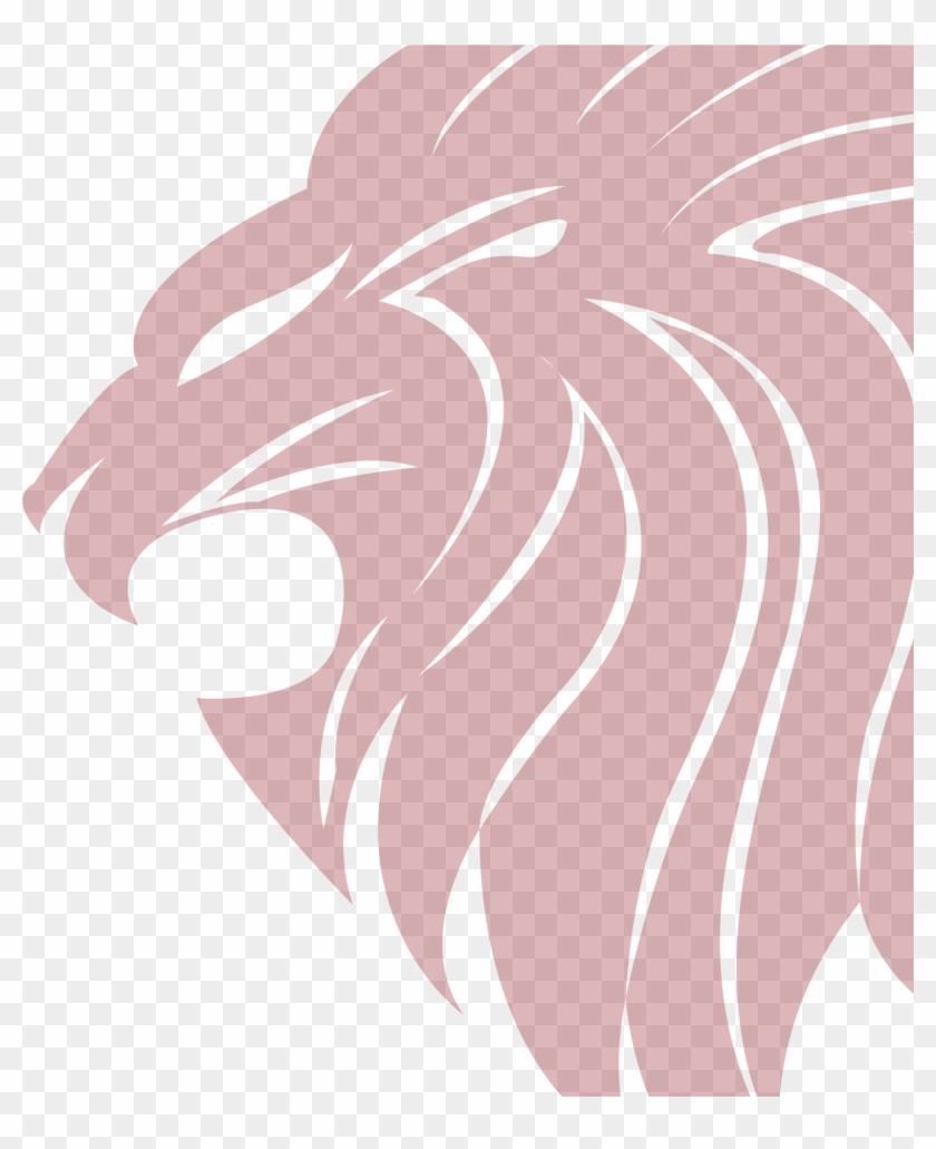 Headstart Silhouette Darker Color - Masai Lion Clipart