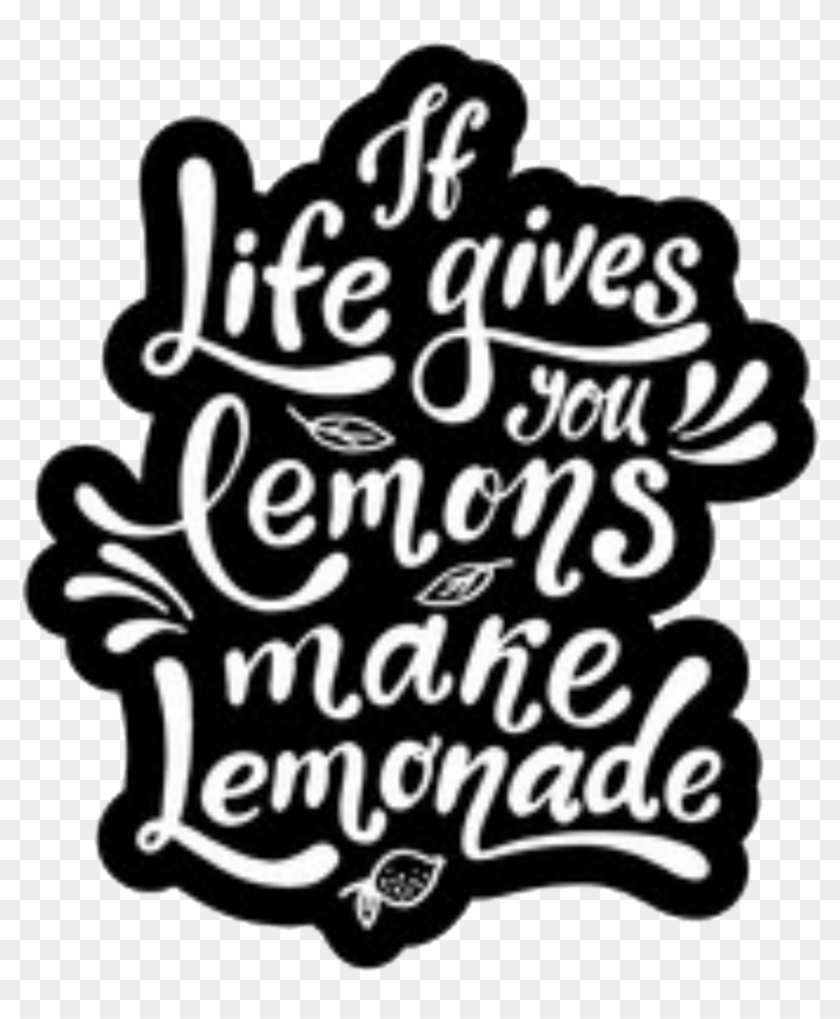 Calligraphy Drawing Motivation - Fresh Life Gives You Lemon Juices Quotes Clipart