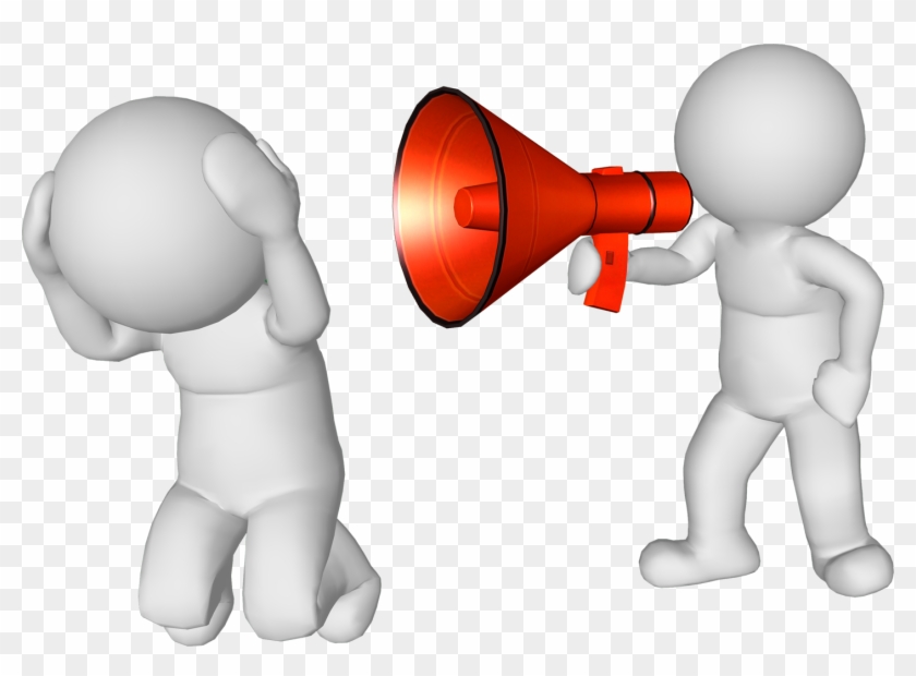 Man Announce 02 - Transparent Yelling Clipart