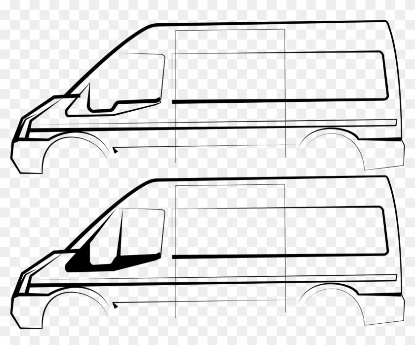 Van Outline Vector Clipart