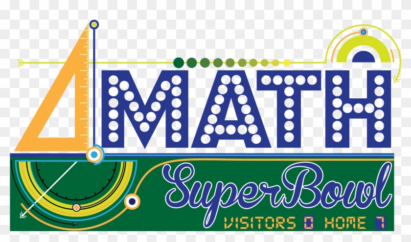 Math Super Bowl Logo - Graphic Design Clipart #4533693