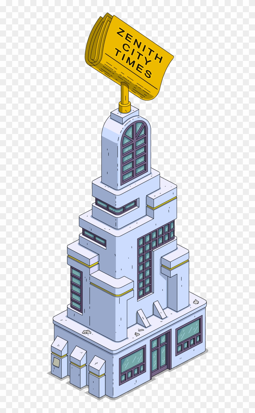 Tapped Out Zenith City Times - Cartoon Clipart #4533948