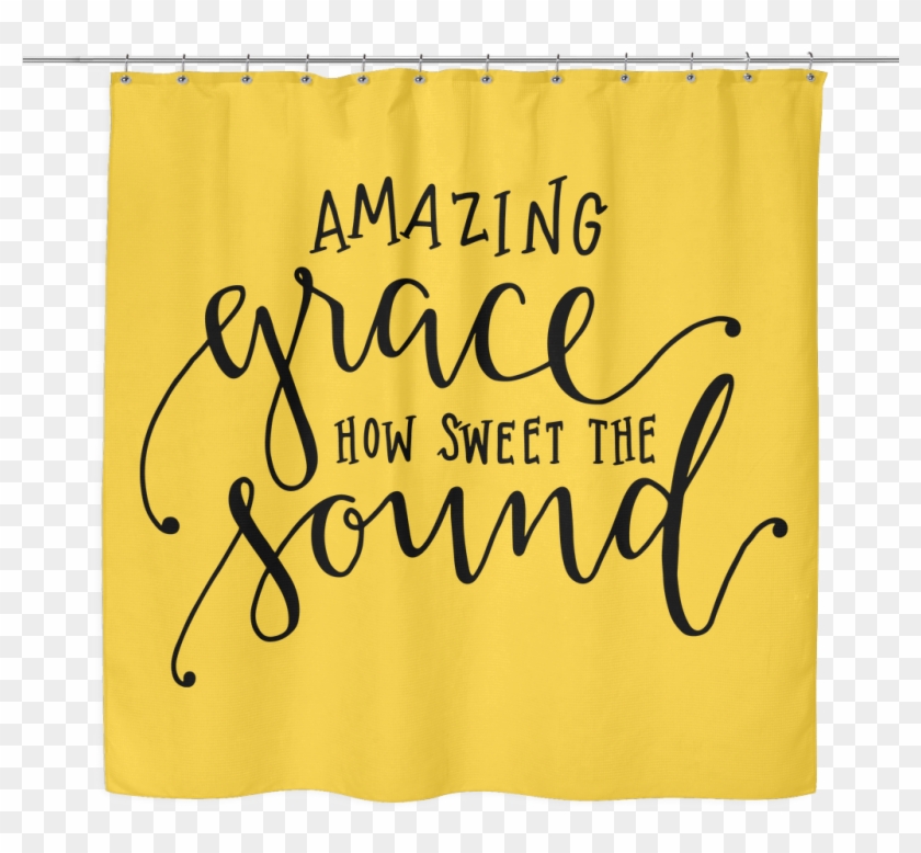 Amazing Grace Shower Curtain - Window Valance Clipart
