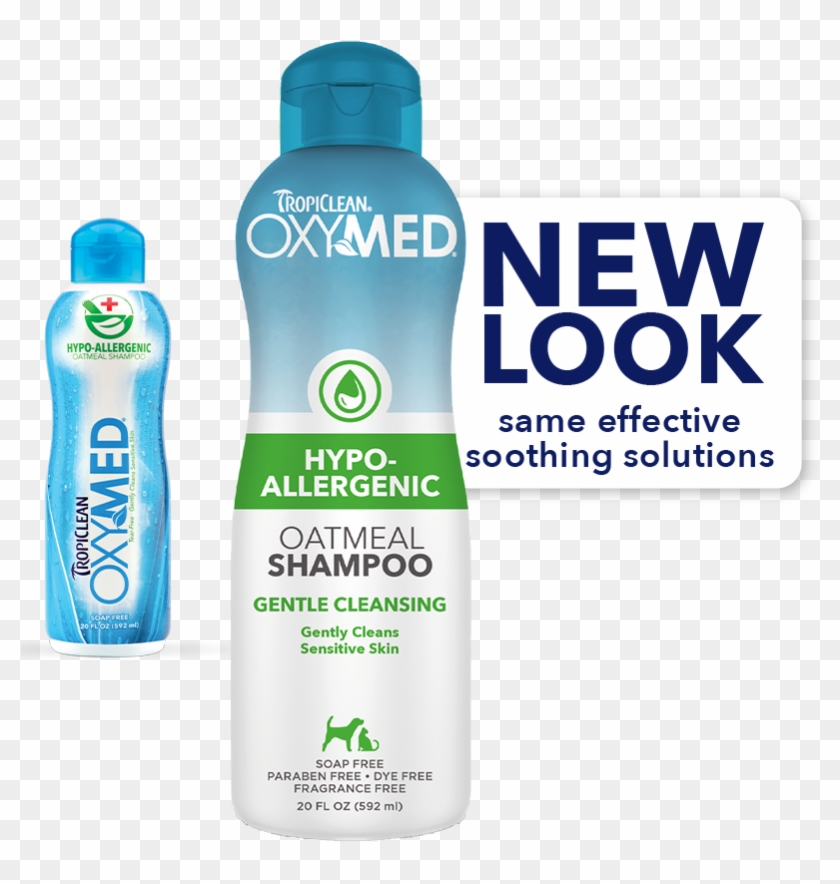Tropiclean Oxymed Hypo-allergenic Shampoo For Dogs - Plastic Bottle Clipart