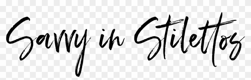 Savvy In Stilettos - Calligraphy Clipart #4534233