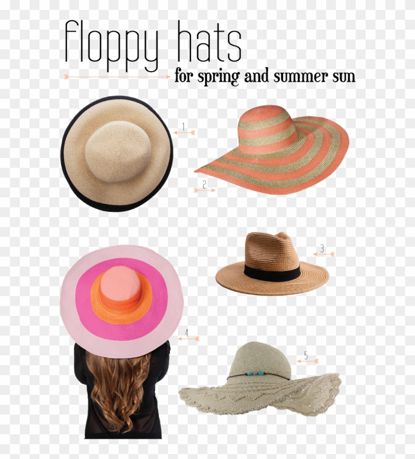 Floppy Hats For Spring And Summer Fun - Sun Hat Clipart #4534692
