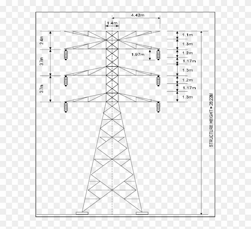 132kv Double Circuit Transmission Line - 132 Kv Double Circuit Transmission Line Clipart