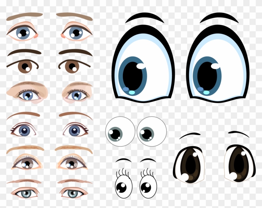 Png Image With Transparent Background - Eyes Vector Clipart #4534974