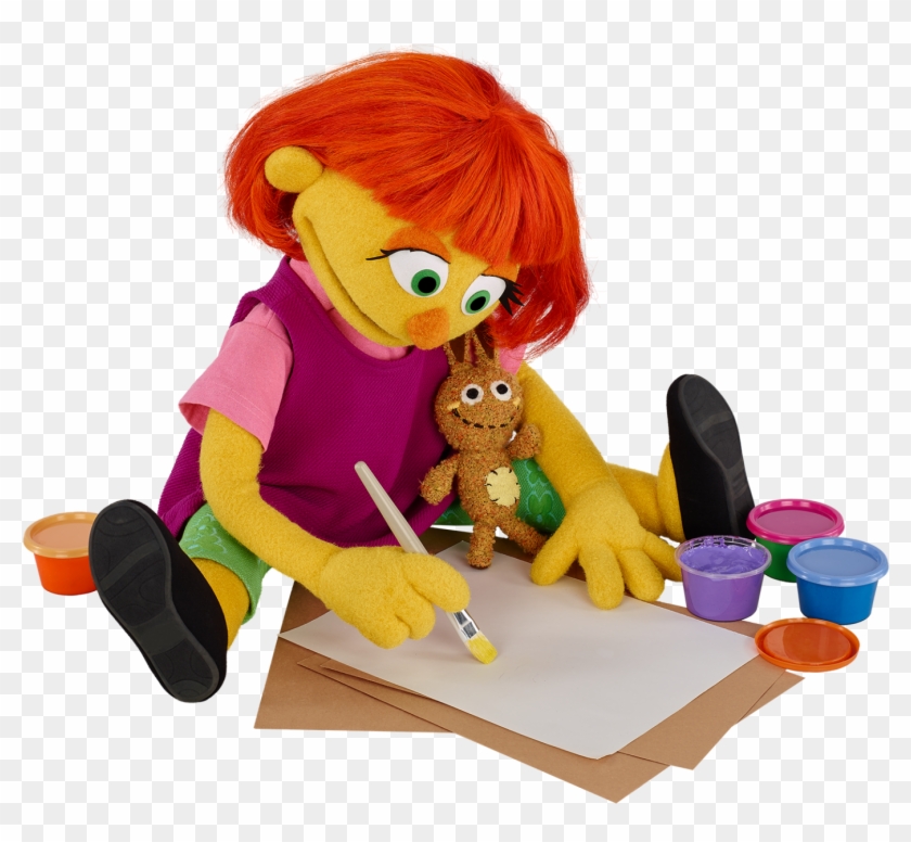 10 31 Sesame Street Julia Sesame Workshop - Julia Sesame Street Autistic Muppet Clipart #4535059