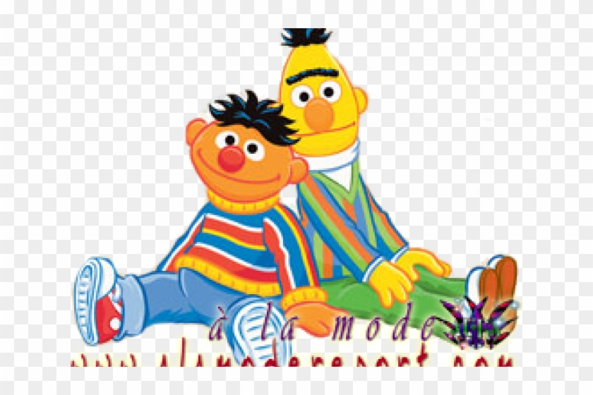 Ernie And Bert Cartoon Clipart #4535096
