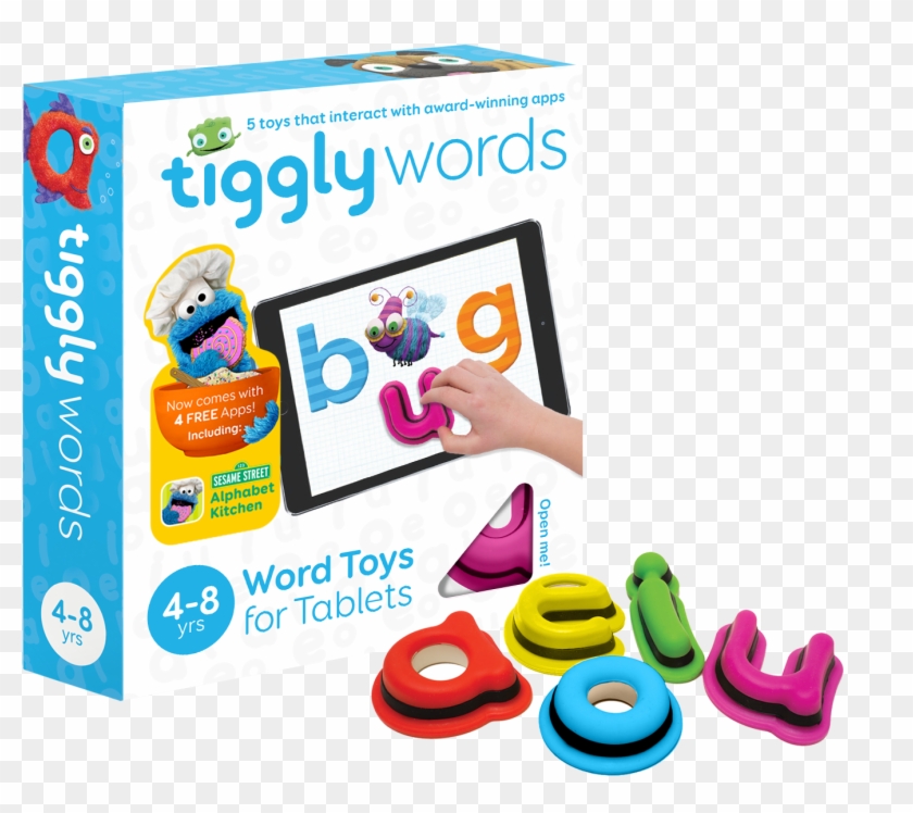 Tiggly & Sesame Workshop Collaborate On Learning App - Tiggly Words Clipart