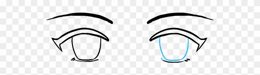 How To Draw Anime Eyes Really Easy Drawing Tutorial - Anime Eyes Clipart #4535338