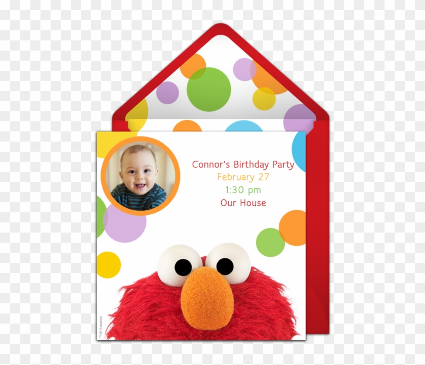 Elmo 2nd Birthday Party Invitations Clipart
