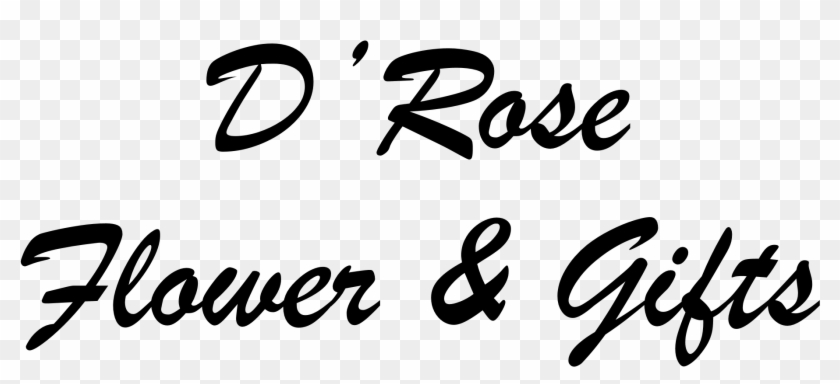 D'rose Flowers & Gifts - Calligraphy Clipart