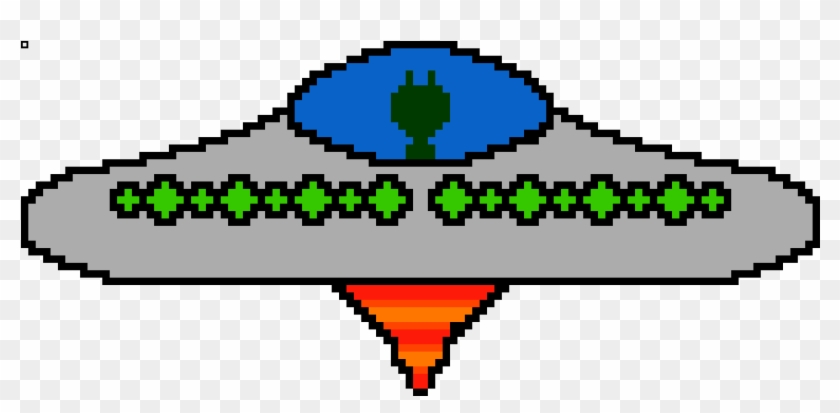 Pixel Ufo Png , Png Download - Graphic Design Clipart #4536414