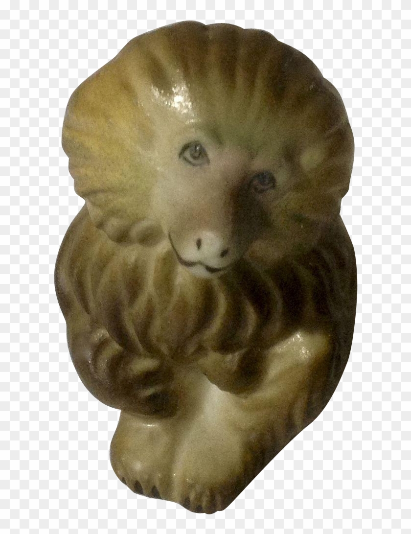 Vintage Rare Baboon Monkey Bone China Miniature Figurine - Bronze Sculpture Clipart