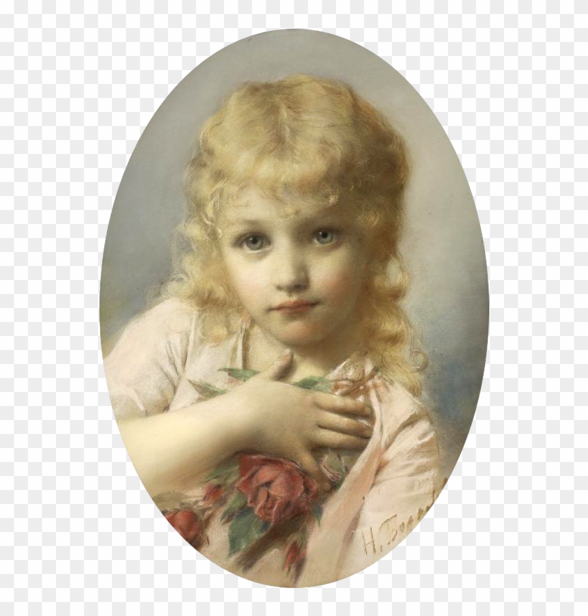 Portrait Of A Young Girl - Nikolai Bodarevsky Clipart
