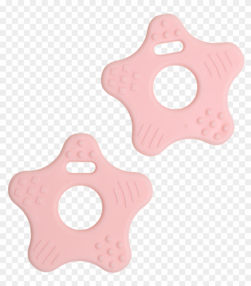 Teether Star - Material - Tpe - Light Pink - 60 Mm - Dessert Clipart