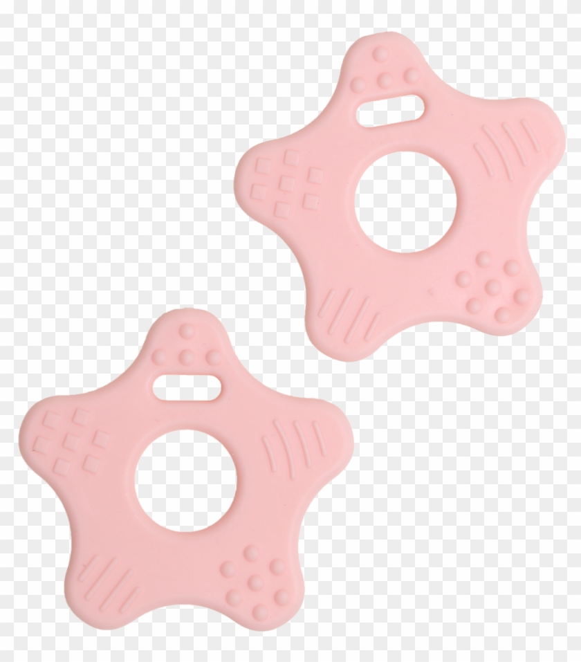 Teether Star - Material - Tpe - Light Pink - 60 Mm - Dessert Clipart #4537435