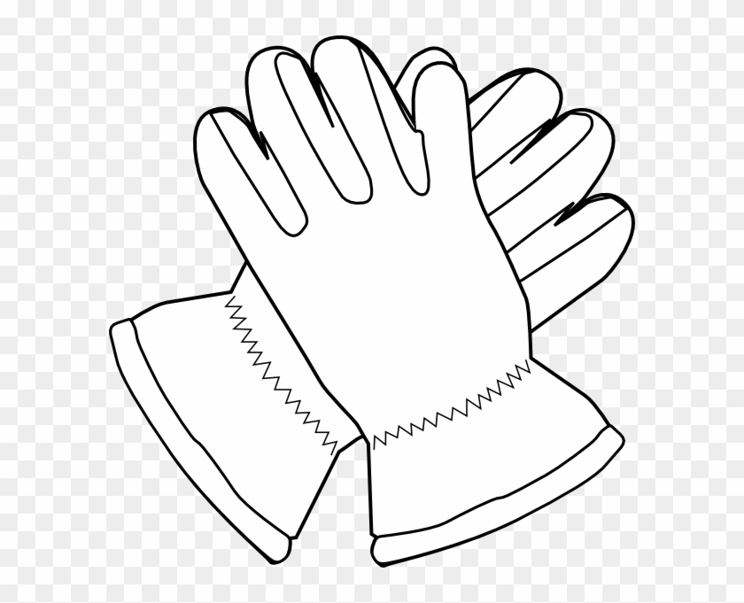 How To Set Use Gloves Outline Svg Vector - Gloves Clip Art - Png Download