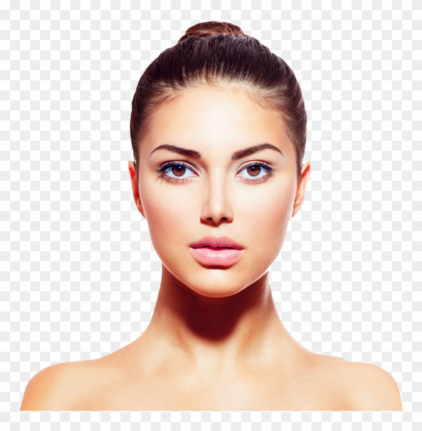 Girl - Front Face View Model Clipart