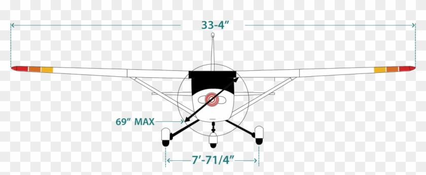 Cessna 152 Front View Clipart #4538073