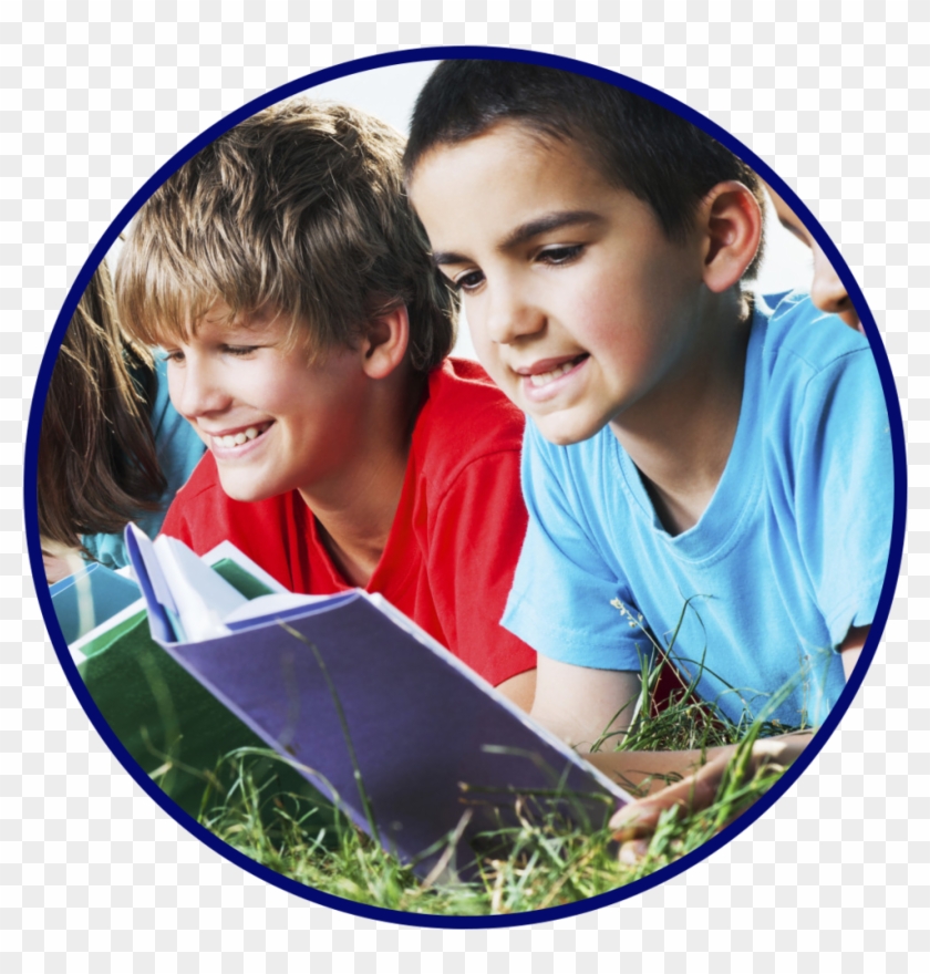 Vocab - People Group Reading Books Clipart