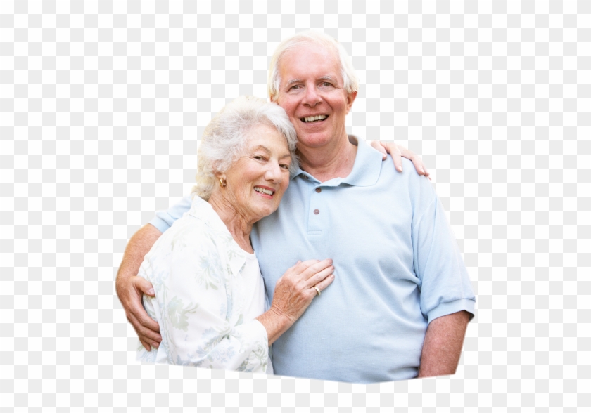 Lovely Senior Couple - Elderly Couple Transparent Background Clipart #4538805