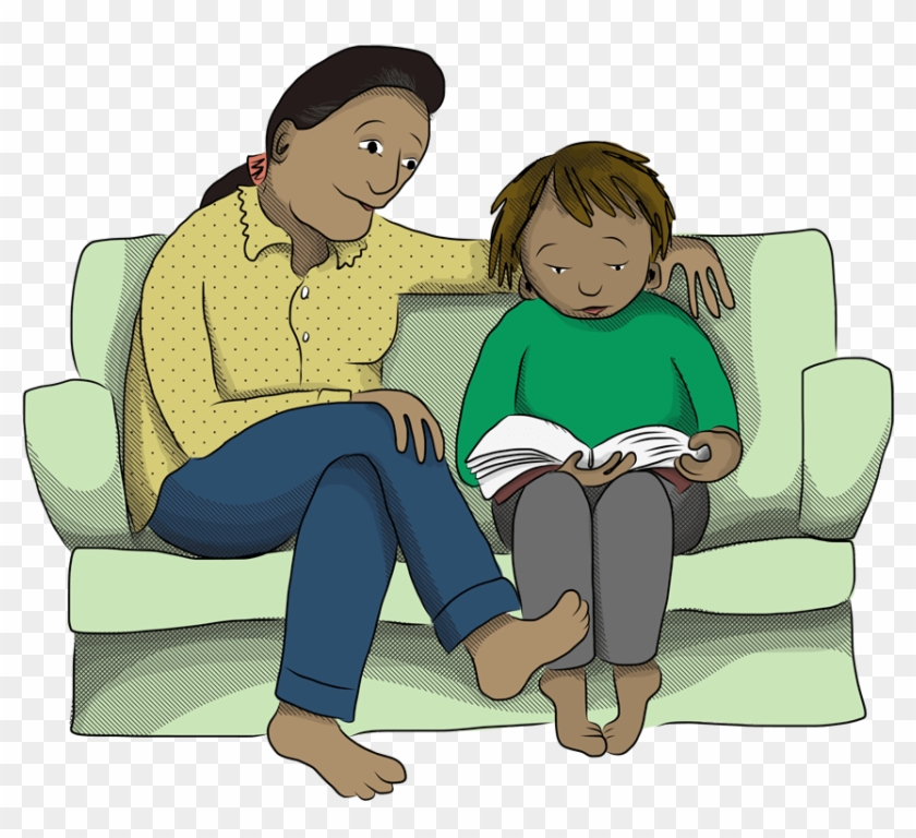 Reading - Child Protection Cartoon Clipart #4538830