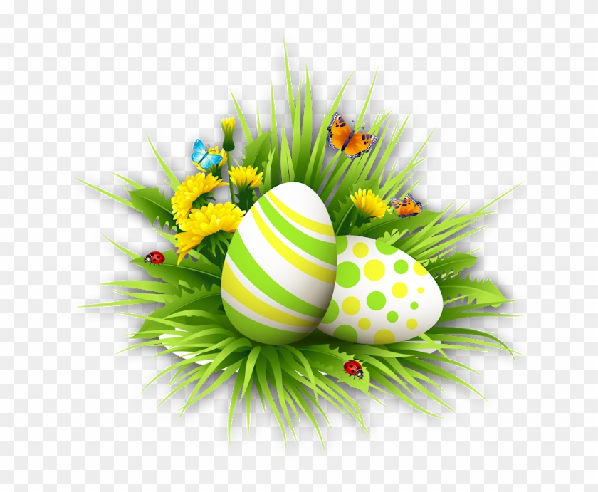 Come Back Often, We Update Regularly - Png Easter Eggs On Grass Clipart #4539034