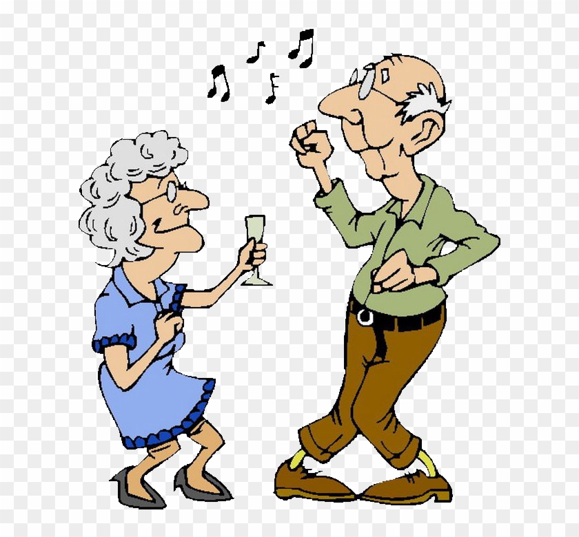 Birthday Old Couples - Old Married Couple Cartoon Clipart #4539400
