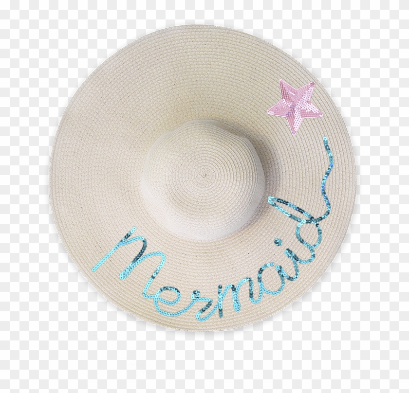Personalized Baked Signature Floppy Beach Hat - Circle Clipart #4539569