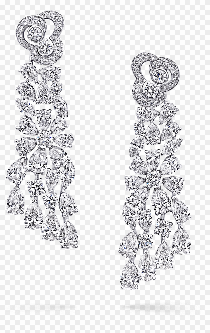 A Pair Of Graff Diamonds Nuage Cascade Earrings - Graff Diamond Yellow Earrings Clipart #4540259
