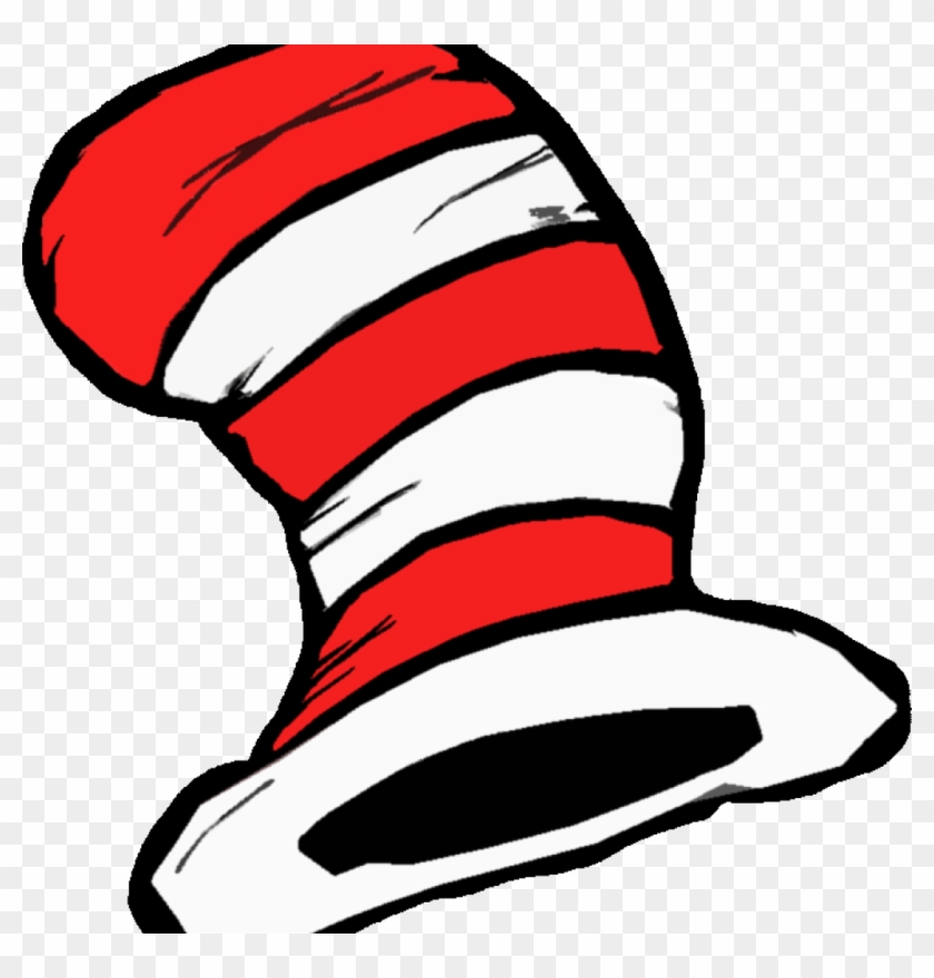 Dr Seuss Clip Art Free Images Dr Seuss Clip Art Fish - Cat In The Hat Black And White - Png Download