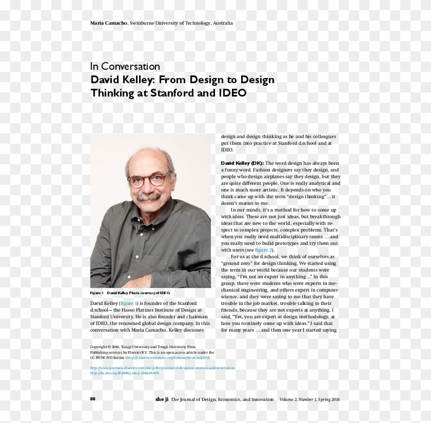Pdf - David Kelley Design Thinking Clipart #4540783