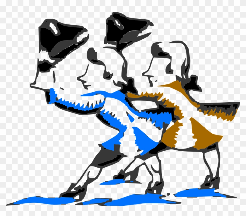 Greeting Men Hats Historic Walking Gentlemen - German Greeting Clipart